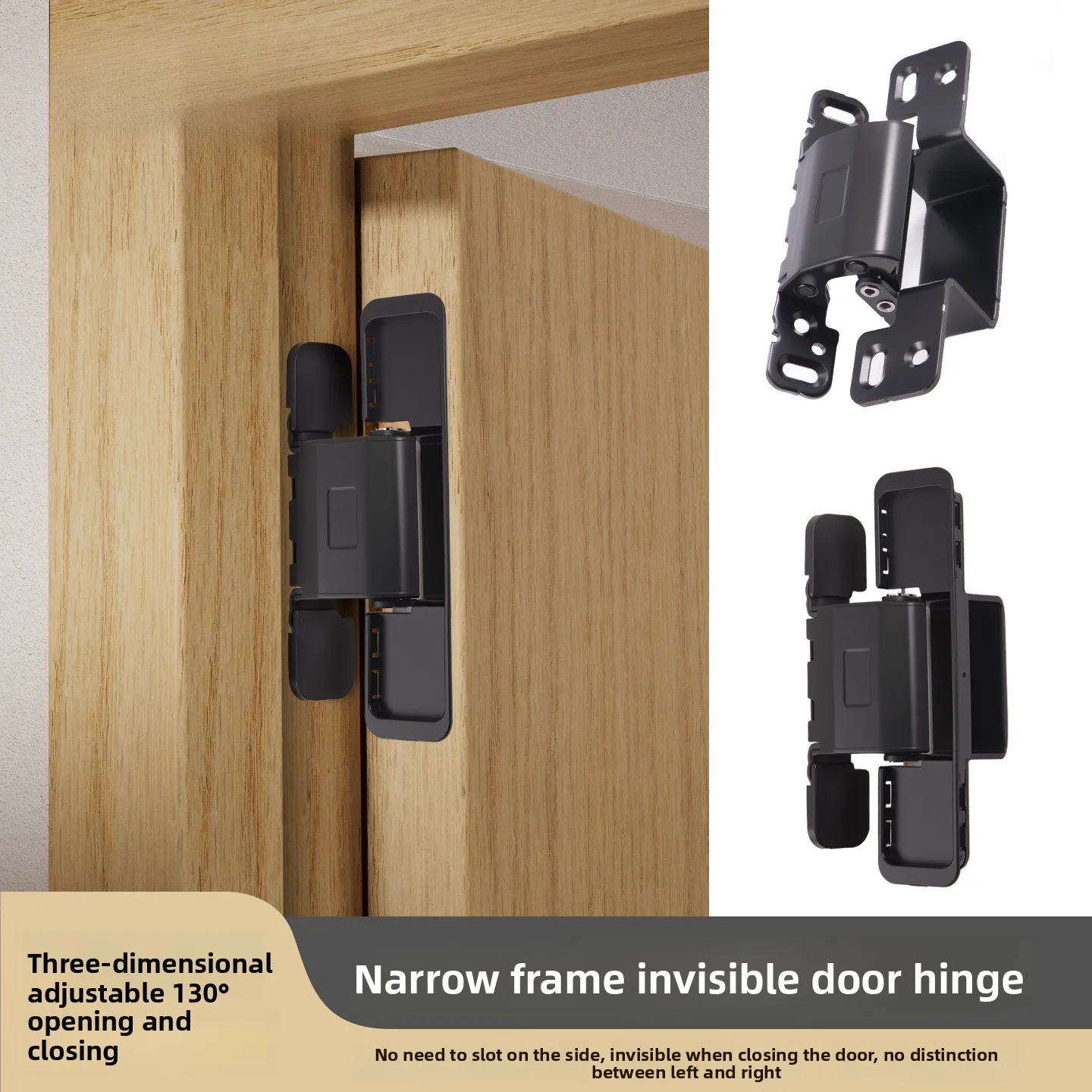 

Invisible 2D Adjustable Hinge Casement Door Wooden Door Side Extremely Narrow Hardware Hidden 2D Hinge