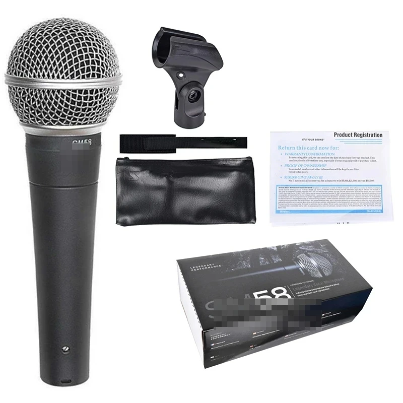 SM58 Professional Karaoke SM58 Mikrofon Cardioid Dynamic Microphone Handheld Wired Vocal Mic SM58