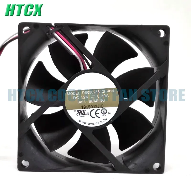 DS08025B12H-014 DC 12V 0.30A 80x80x25mm Server Cooler Fan