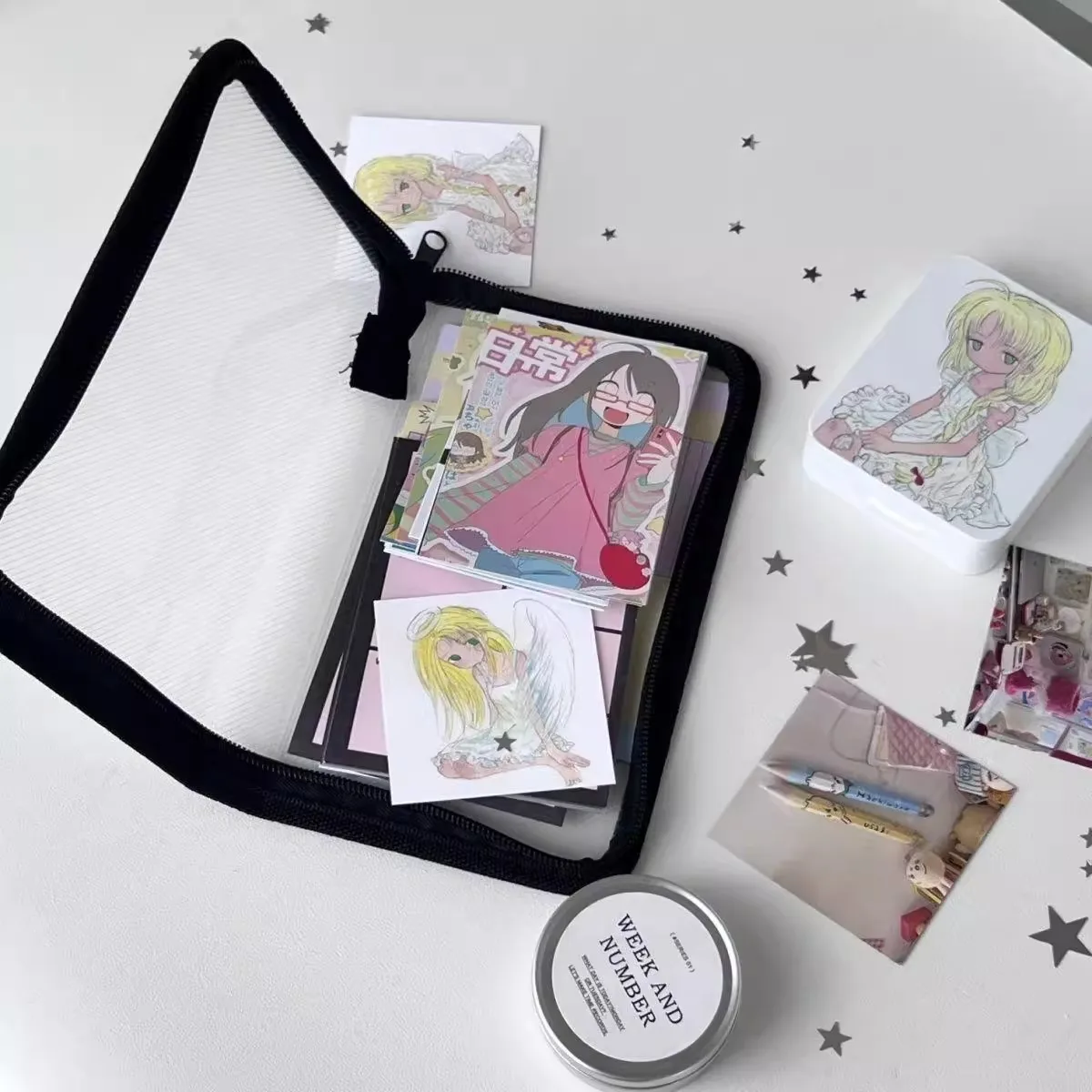 

Kawaii A6 Сумка для файлов Пластиковая милая сумка для хранения документов Студенческий органайзер Сумка на молнии Карманные папки для информации Канцелярские принадлежности