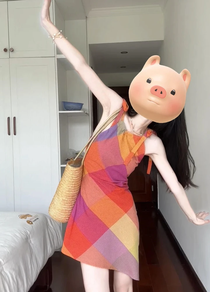 فساتين نسائية فستان كاواي شتوي من الصوف برقبة واقفة على الوجهين بأزرار على شكل حرف a منقوشة للأعمال Preppy أنيق رسمي مثير #2