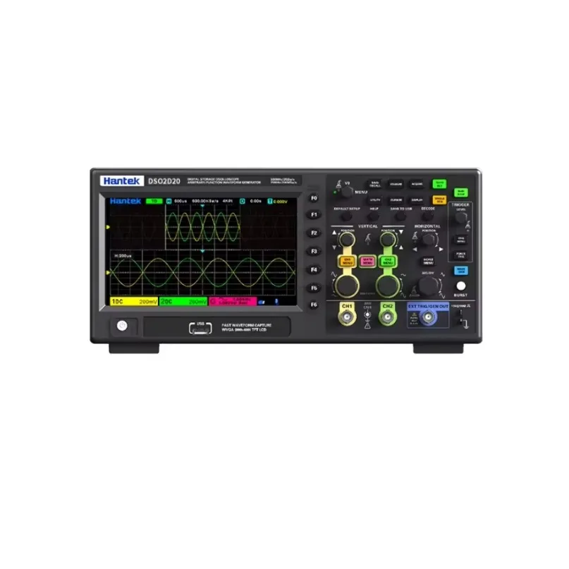 Hantek 2D20 2GSa/s Sampling Rate 200MHz Broadband signal Generator Digital Oscilloscope