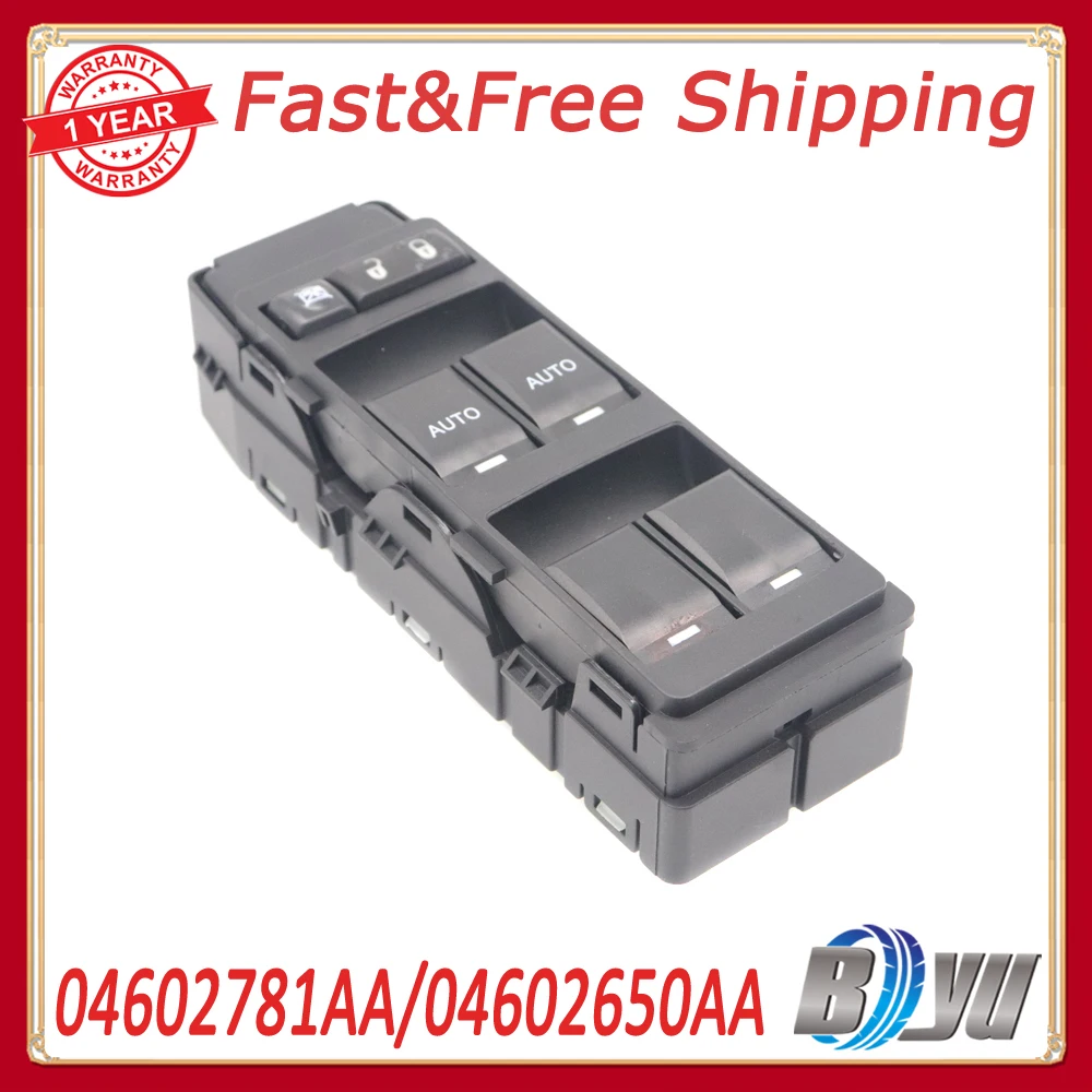 

Electric Master Power Window Control Switches For Dodge Avenger Charger Durango Magnum 04602781AA 641-00110L DWS-1384