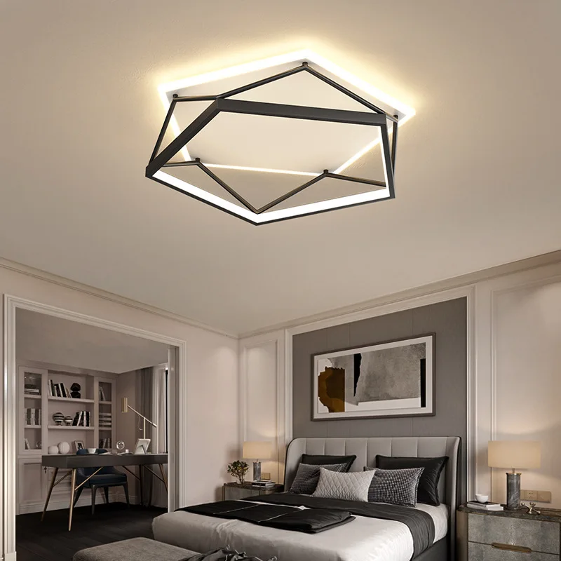 

Modern Living Room Ceiling Lamp Home Nordic Led Ceiling Light Simple Bedroom Study Room Geometric Design Modeling Ceiling Lamps