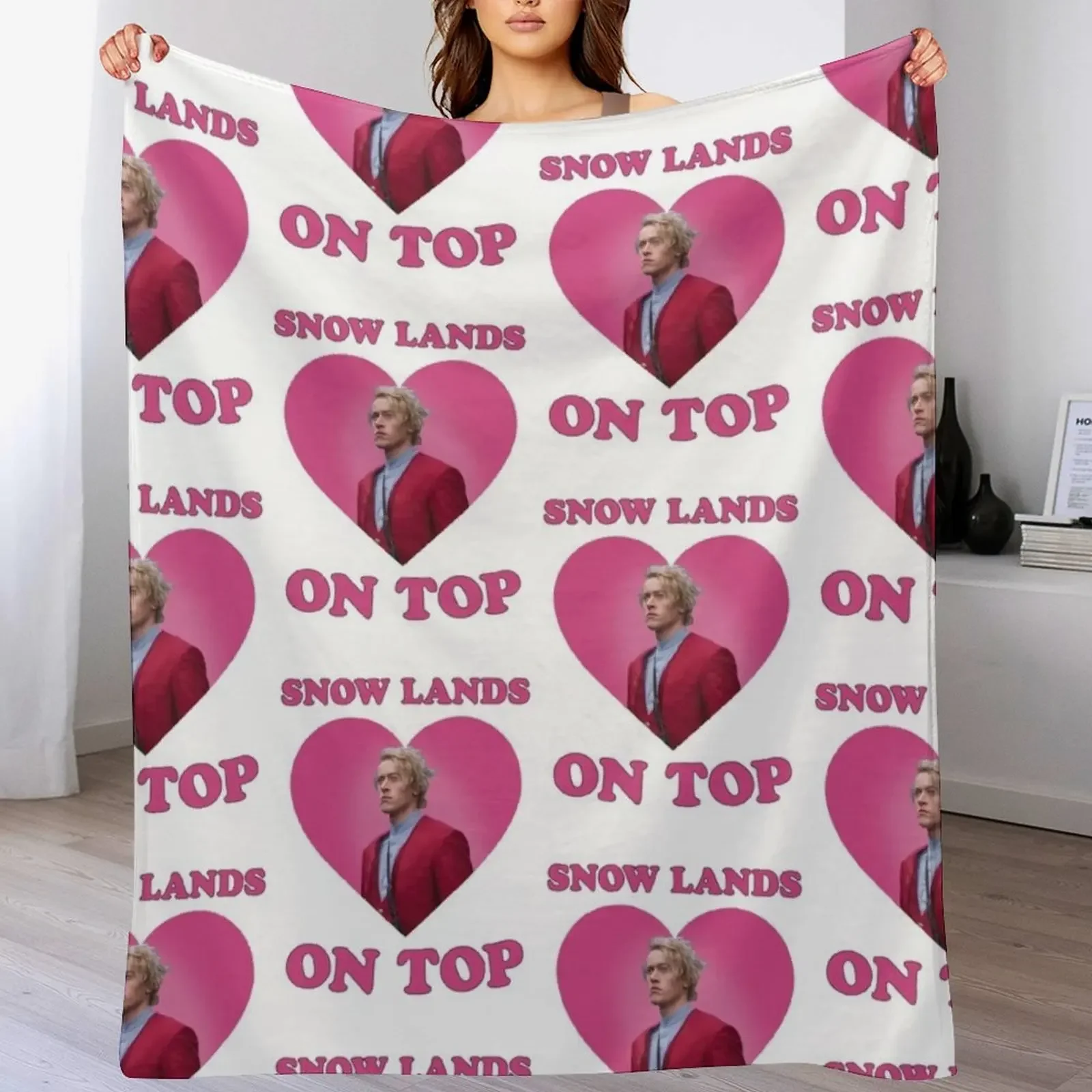 

Snow Lands On Top Coriolanus Snow Throw Blanket Luxury Designer Nap wednesday anime Blankets