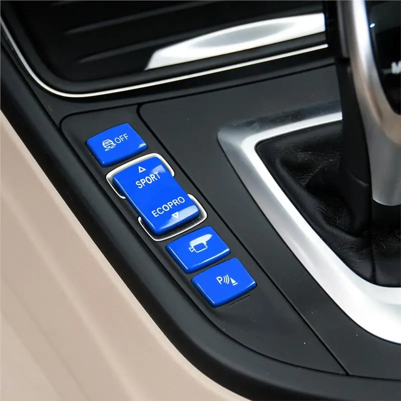 A20K-Car Interior Accessories Gear Shift Switch Trim Cover Kit ESP Sport Radar For BMW 1 2 3 4 Series F20 F22 F23 F30 F32 F36