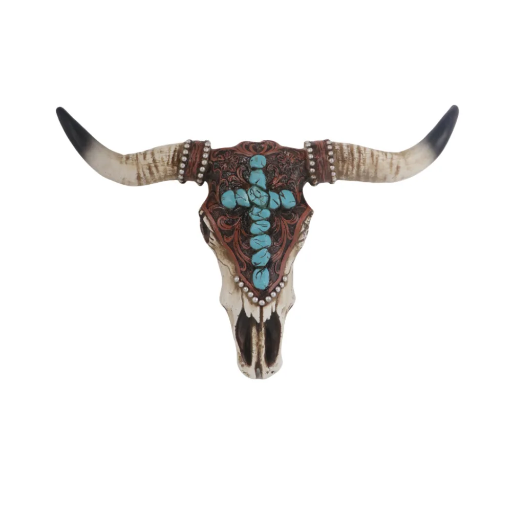 

Retro bull head wall hanging background wall decoration B & B bar animal skull pendant crafts