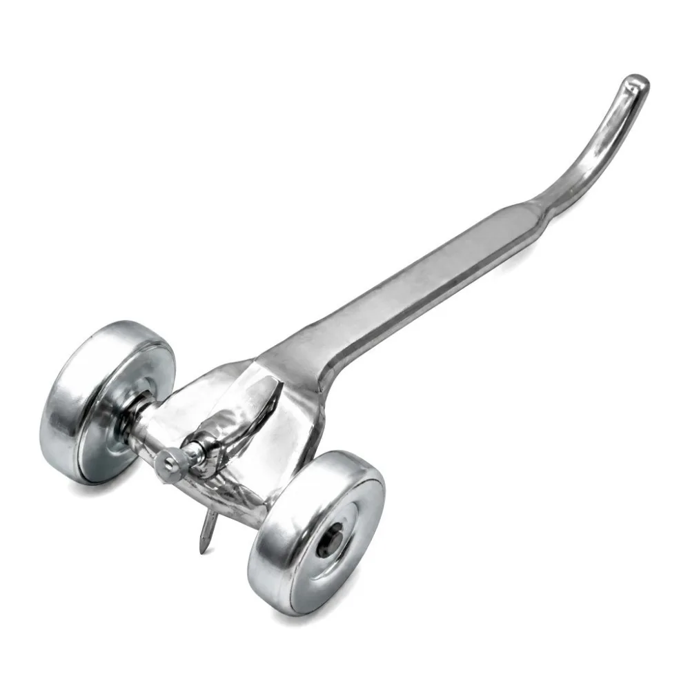 Iron Joint Raker Tool Ergonomic Handle Skate Wheel Design Masonry Joint Tool Non-Slip Handle Skate Wheel Raker Wall Brick