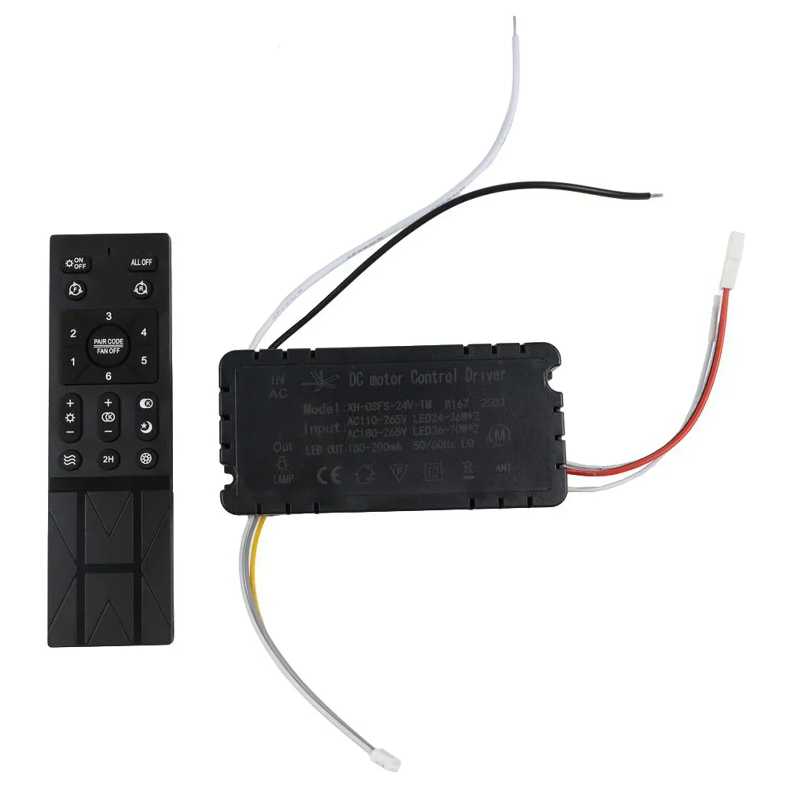 1set Ceiling Fan Light Remote Control 6 Speed AC 110V-265V Dimmable Controller Driver Kit Home Improvement In Stock Accessory
