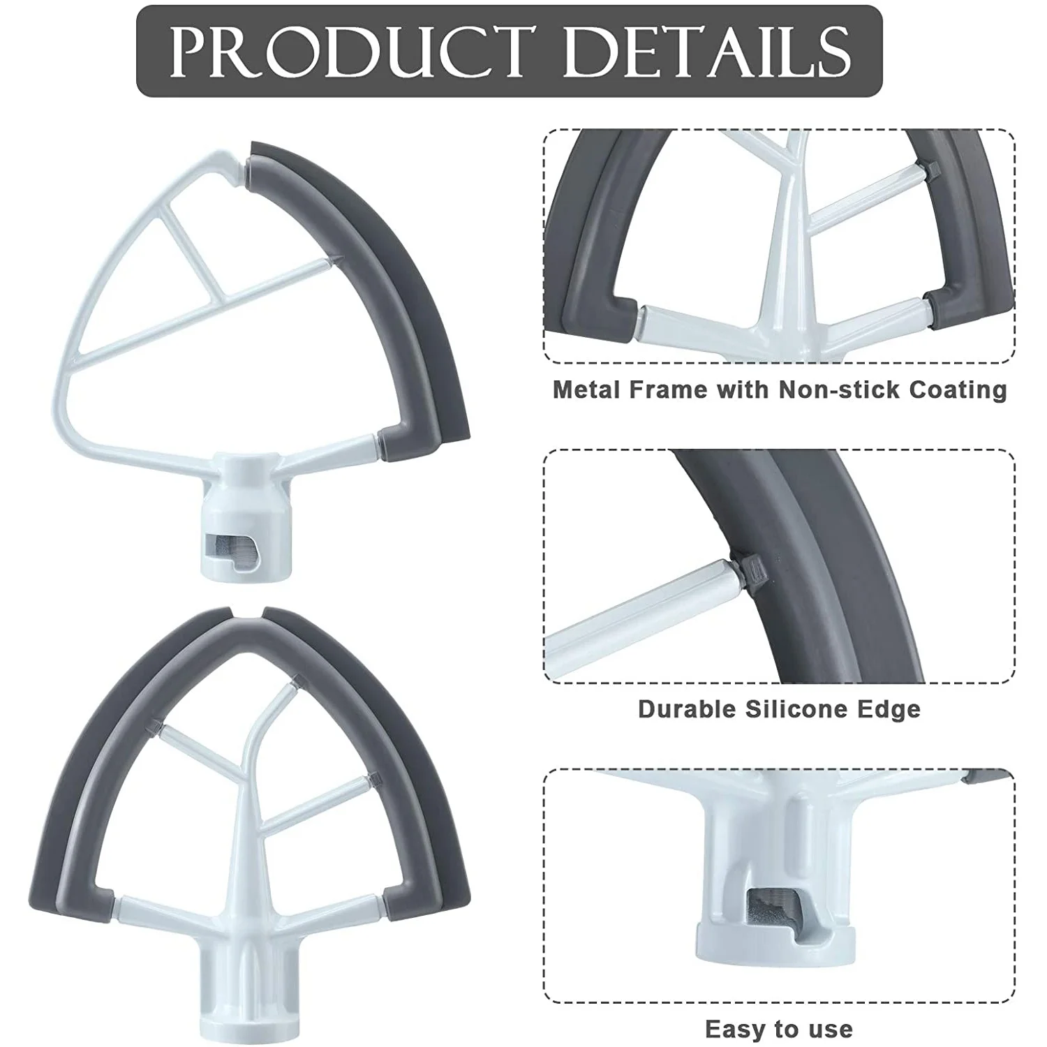Популярный набор съемников Flex Edge для аксессуаров для миксера, насадка для миксера Kitchenaid для насадки для миксера на подставке с подъемом чаши 4,5–5 Qt