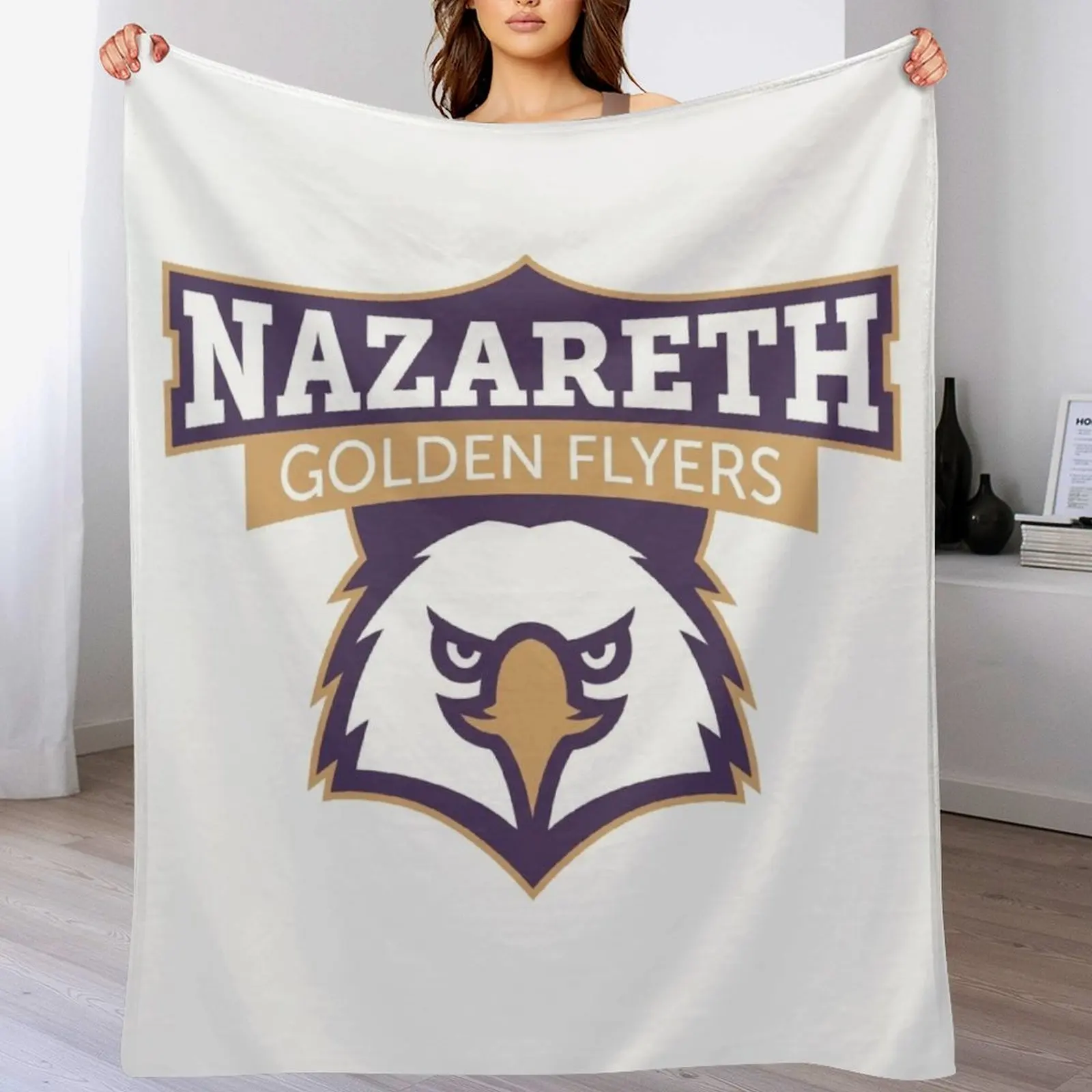 

Nazareth College golden flyers Throw Blanket Decorative Sofas Warm Plaid on the sofa Blankets