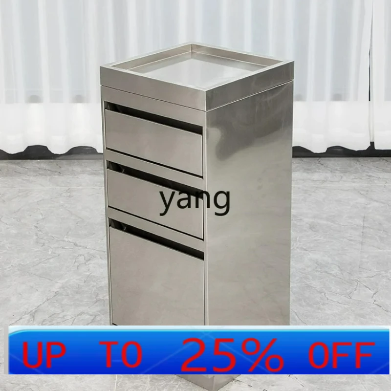 

LTT Stainless Steel Barber Shop Cabinet Hair Salon Storage Beauty Salon Tools