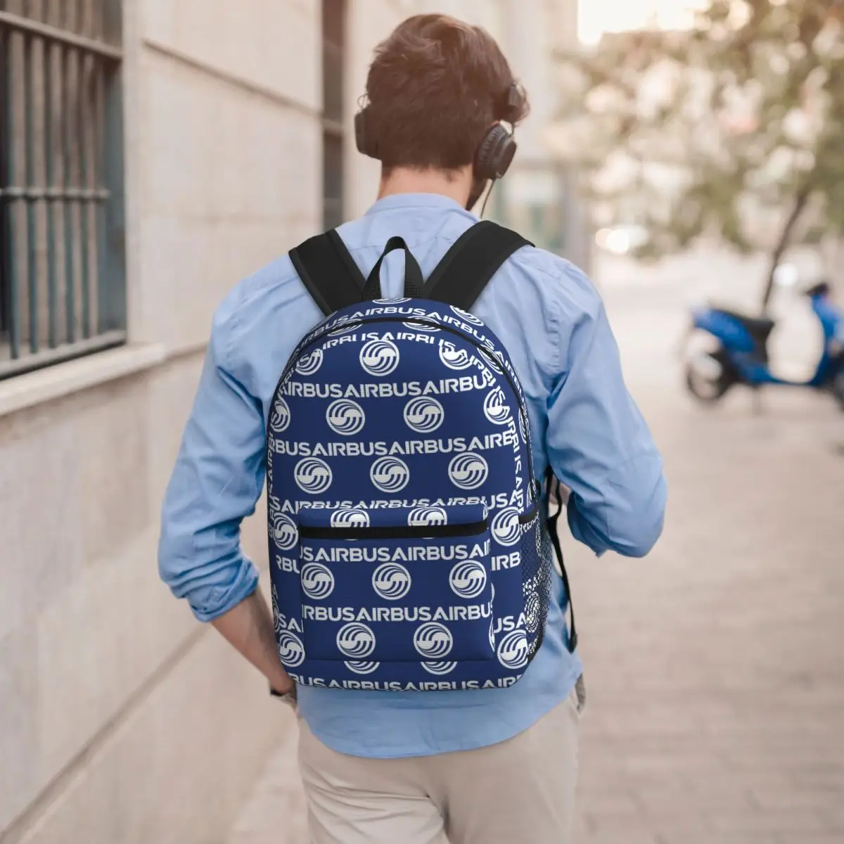 

Airbus Logo Backpack Student BookBag Children School Bag Computer Shoulder Bags for Men Women