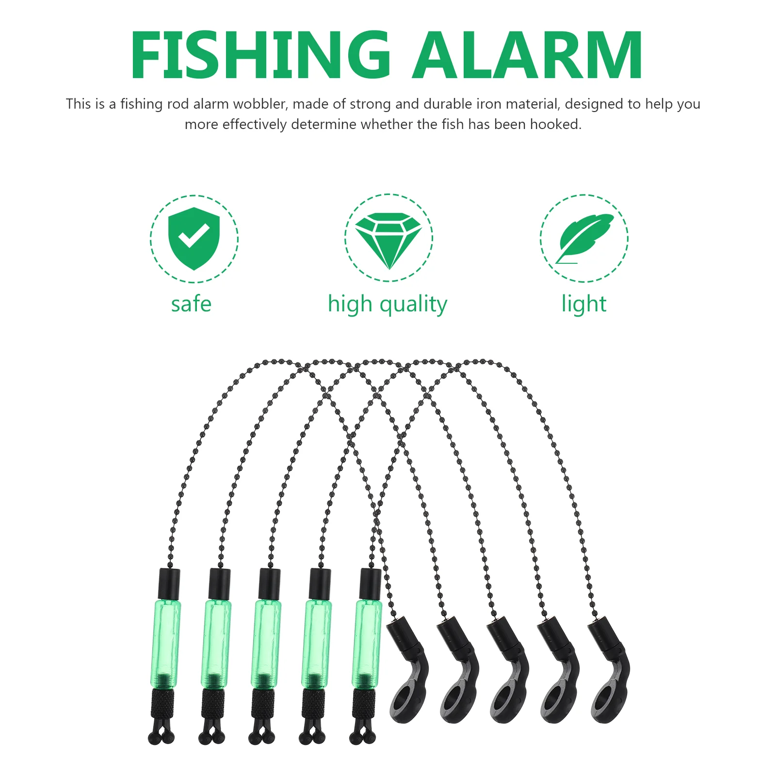 Fishing Alarm Bite Signal With Swingers Accessories Iron Line Gear Alert Indicator Practical Kit Professional for Hangers Rod