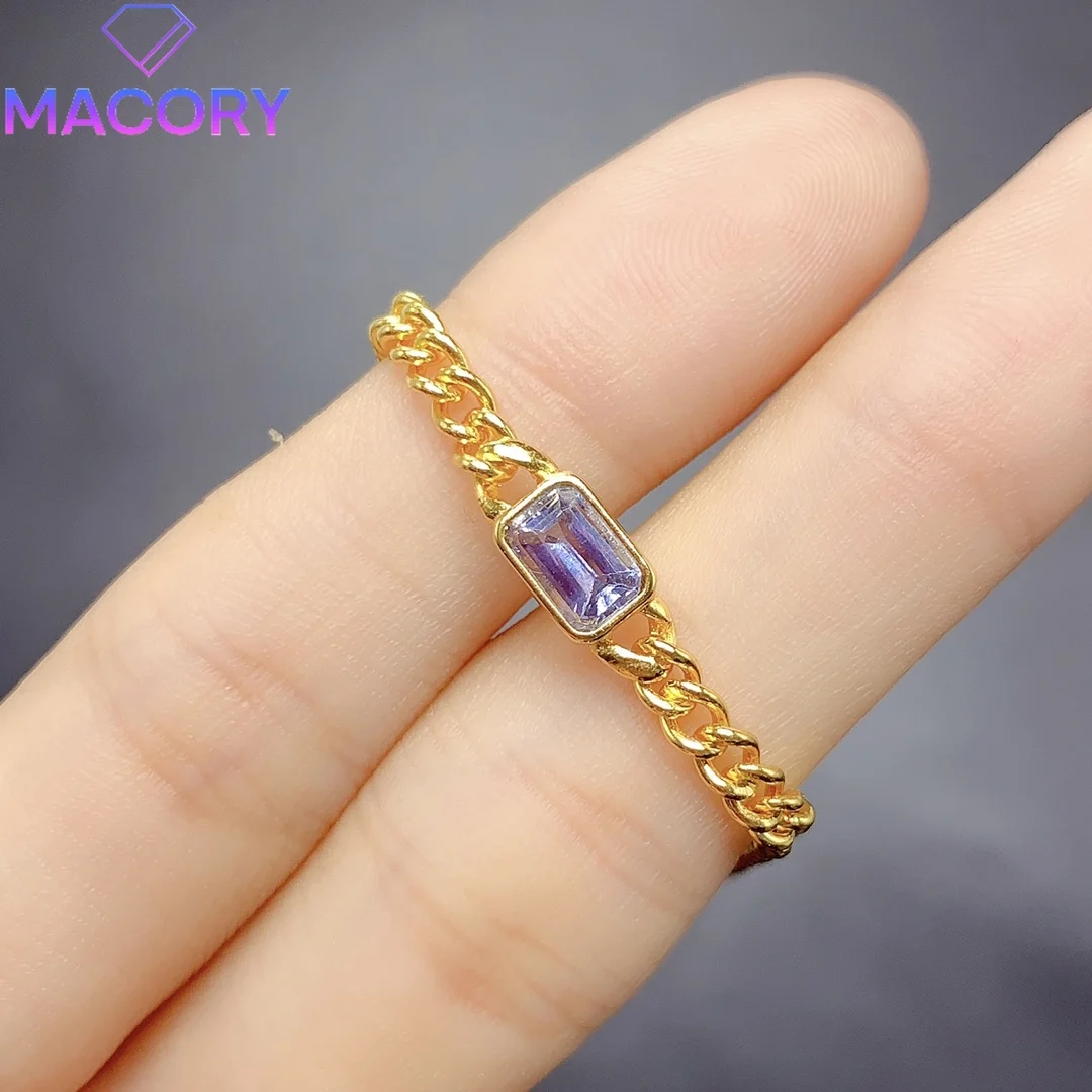 หญิงสร้อยข้อมือ Tanzanite ธรรมชาติหญิง 925 เงินสเตอร์ลิงการรับรองจัดส่งฟรีเครื่องประดับคริสต์มาสใหม่อัญมณีหรูหรา