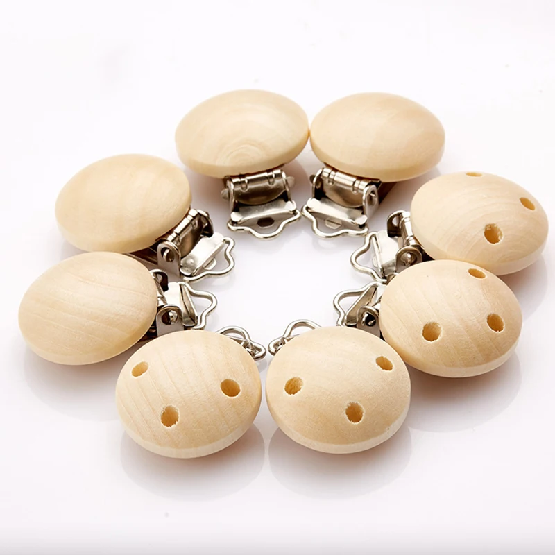 

Baby Pacifier Clip Holder Wooden Soother Teether Feeding Care Nipple Holder Infant Dummy Clip Pacifier Chain Accessories