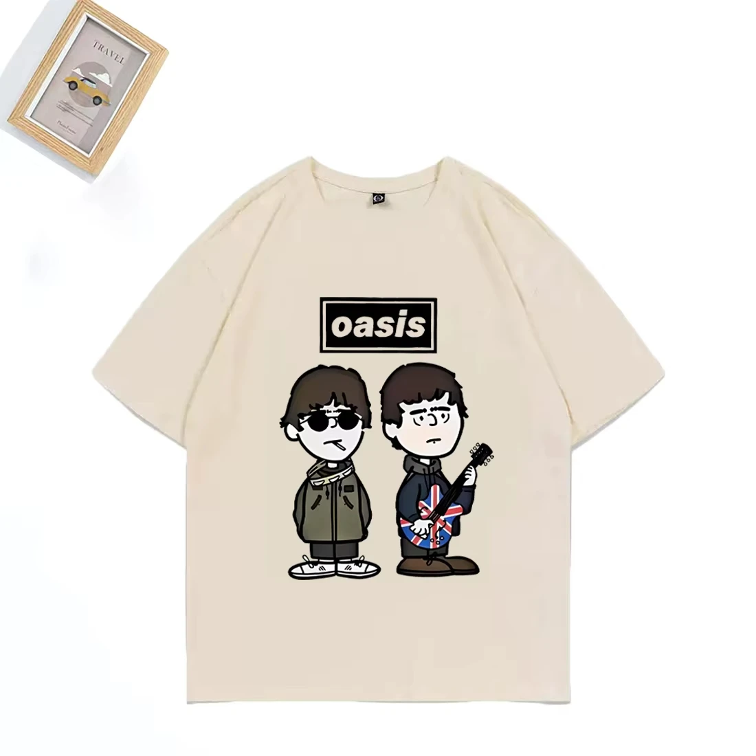 الرجال النساء الكرتون خمر الهيب هوب الشارع الشهير 100_ القطن قصير الأكمام تي شيرت البريطانية روك باند O-الواحة لايف 25 فاسق تي شيرت #2