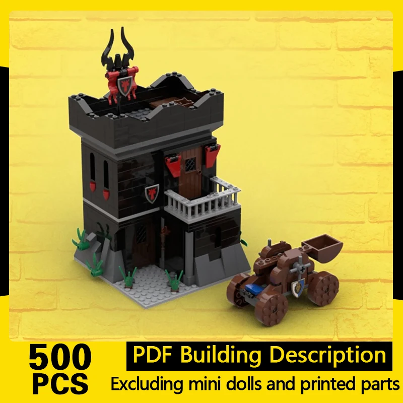 

Medieval Castle Model MOC Building Bricks Tower Offense And Defense Modular Technology Gifts Holiday Assemble Children Toys Suit