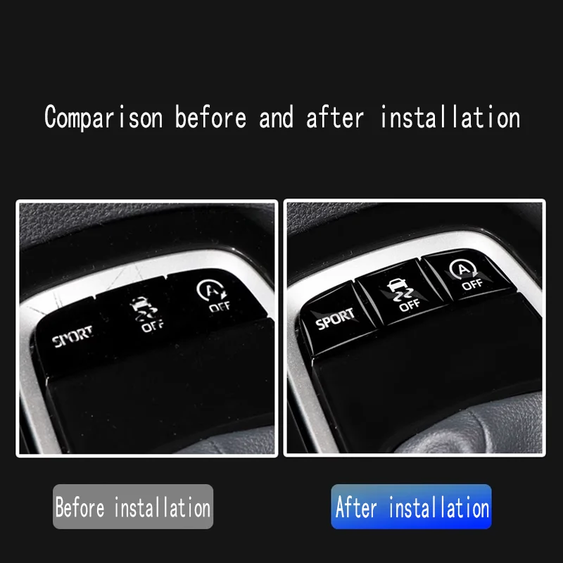 FOR Toyota Levin Corolla Steering Wheel Control Button Decal Gear Shift Window up Button Protection Sticker Car Accessories - Image 6