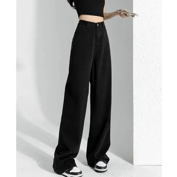 Abbigliamento da donna autunnale Jeans larghi Tasche cargo da donna Multi tasche Utilità Abbigliamento da lavoro Camouflage militare Moda denim femminile