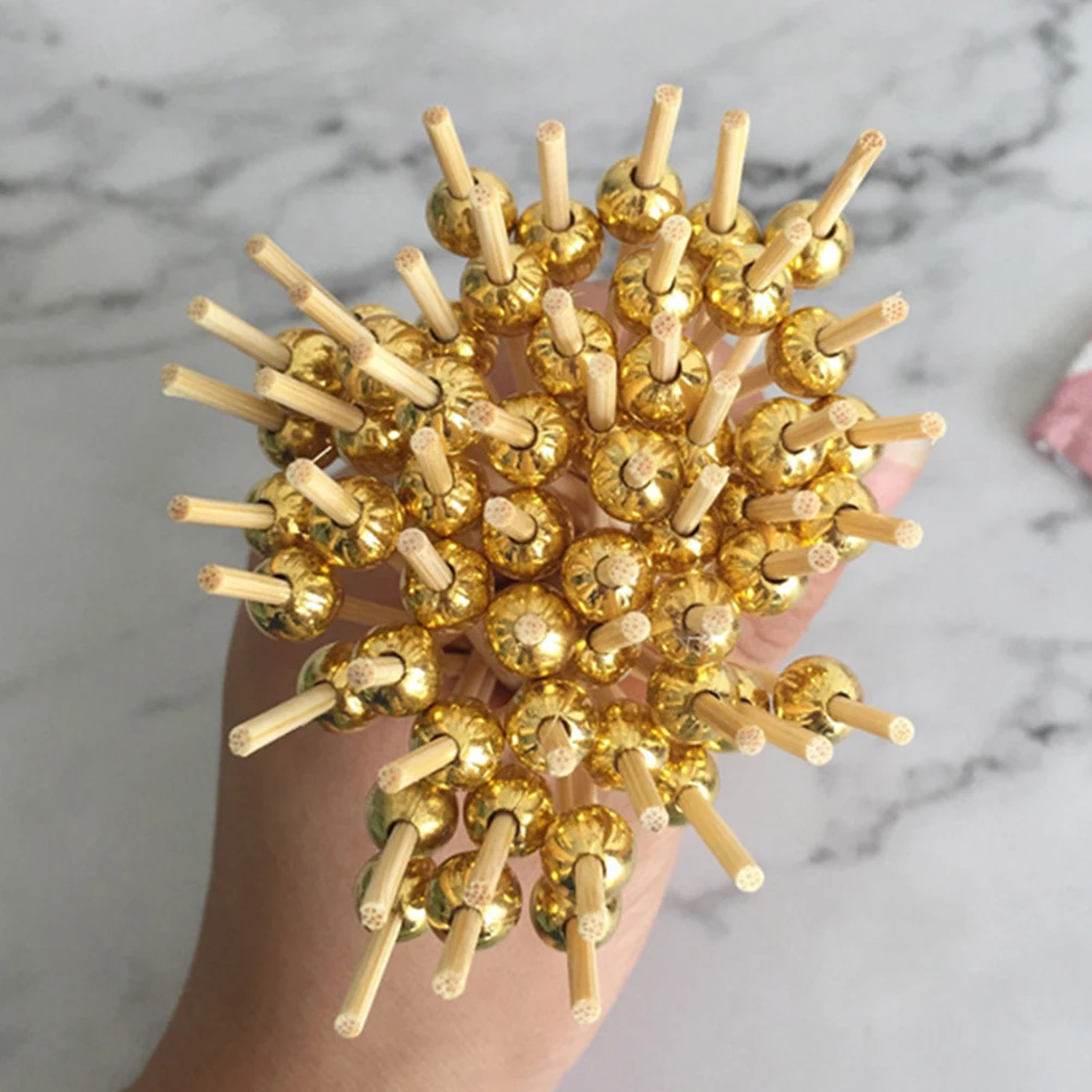

300pcs Bamboo Cocktail Picks Eco-Friendly Food Sticks For Drink Fruit Appetizer Party Decorations Wedding Event Bar Tools