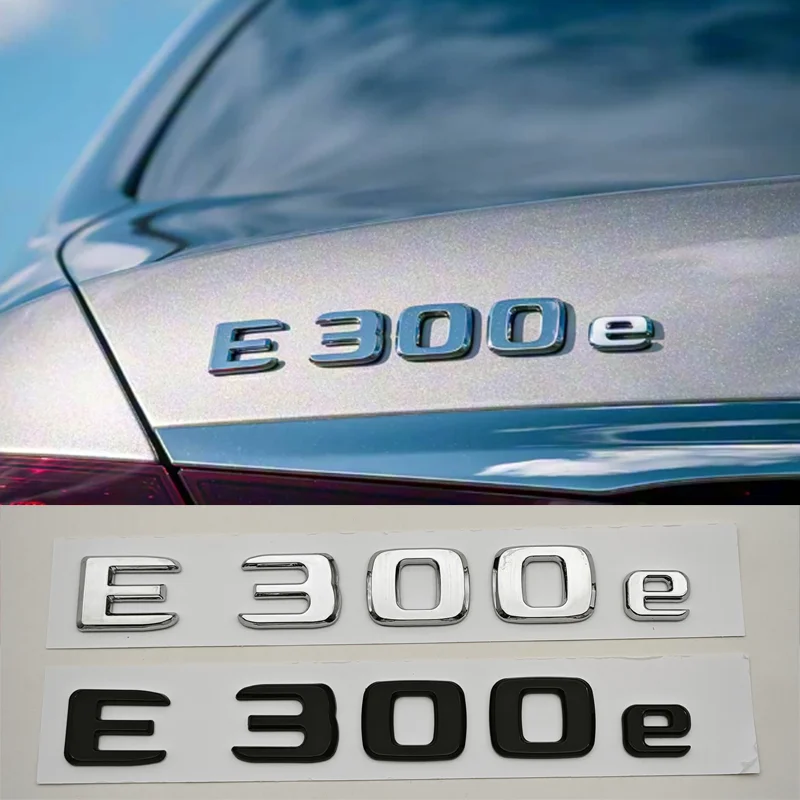 

3D ABS Car Letters Logo E300e E300de Badge Sticker Rear Trunk Emblem Decals For Mercedes Benz E300e E300de W213 S213 Accessories