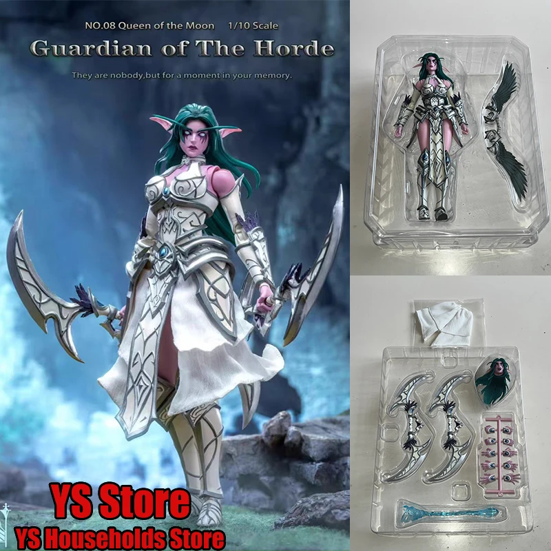 Mithril Studio NO.08 Königin des Mondes im Maßstab 1:10, Wächterin der Horde, Fairy Armored Combat, 7-Zoll-Actionfigur für Frauen