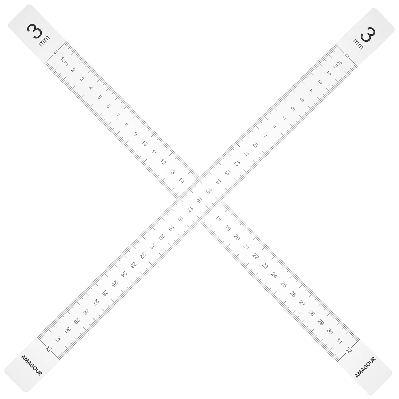 

Balance Ruler Dough Leveling Thickness Guides Cookie Roller Biscuit Rolling Pin Kitchen Acrylic Pastry Measuring