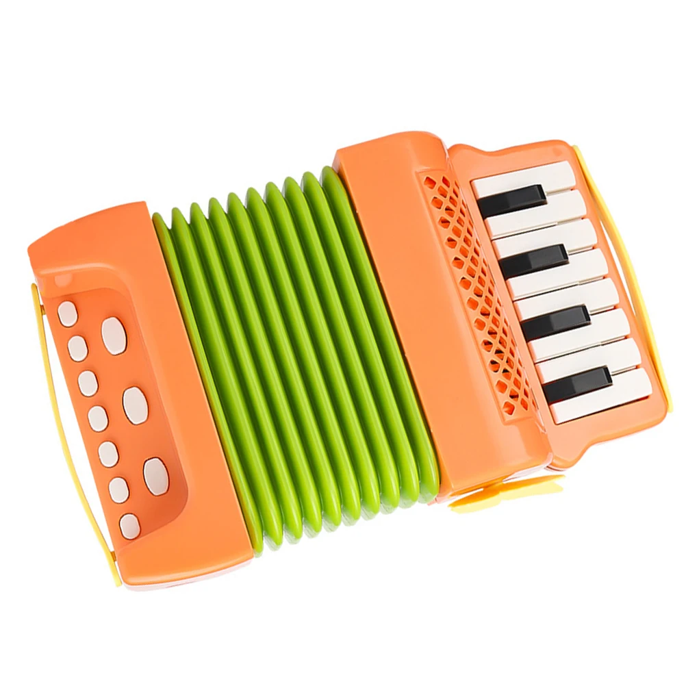 1pc Children's Accordion Toy Plastic Accordion Cartoon Fun Accordion For Kids Stage Performance Preschool Music Instrument