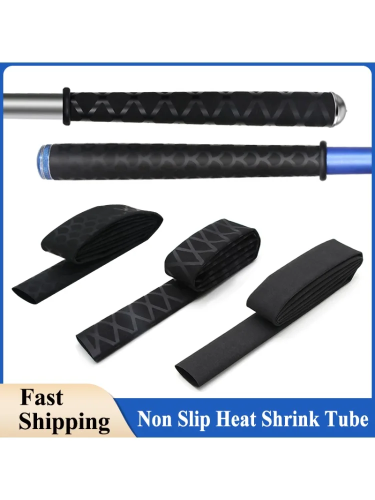 AliExpress NONE 1M/1.6M Non Slip Heat Shrink Tube 15 18 20 22 25 30 40 50mm Waterproof Cover Bicycle Handle Protector Anti Skid Fishing Rod Wrap