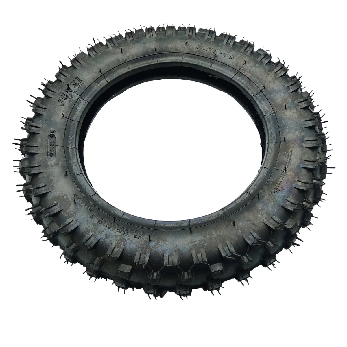 3.00-10 Dirt Bike Tire with Knobby Tread Dirt Pit Bike Off-Road Motorcycle Motocross Wheel Tyre