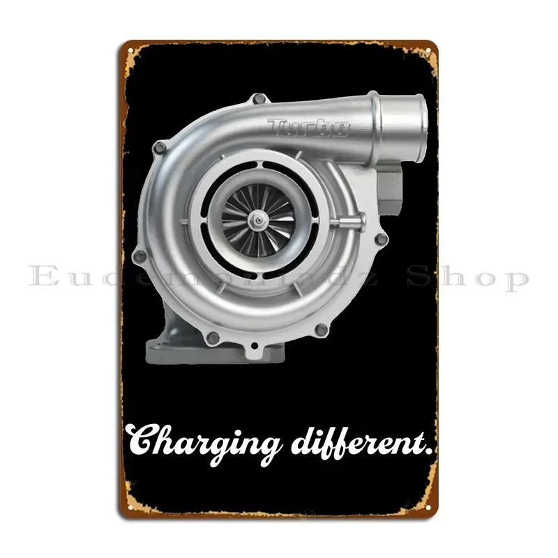 Turbo Boost Turbocharger T Metal Sign Painting Wall Mural Cave Create Character Tin Sign Poster