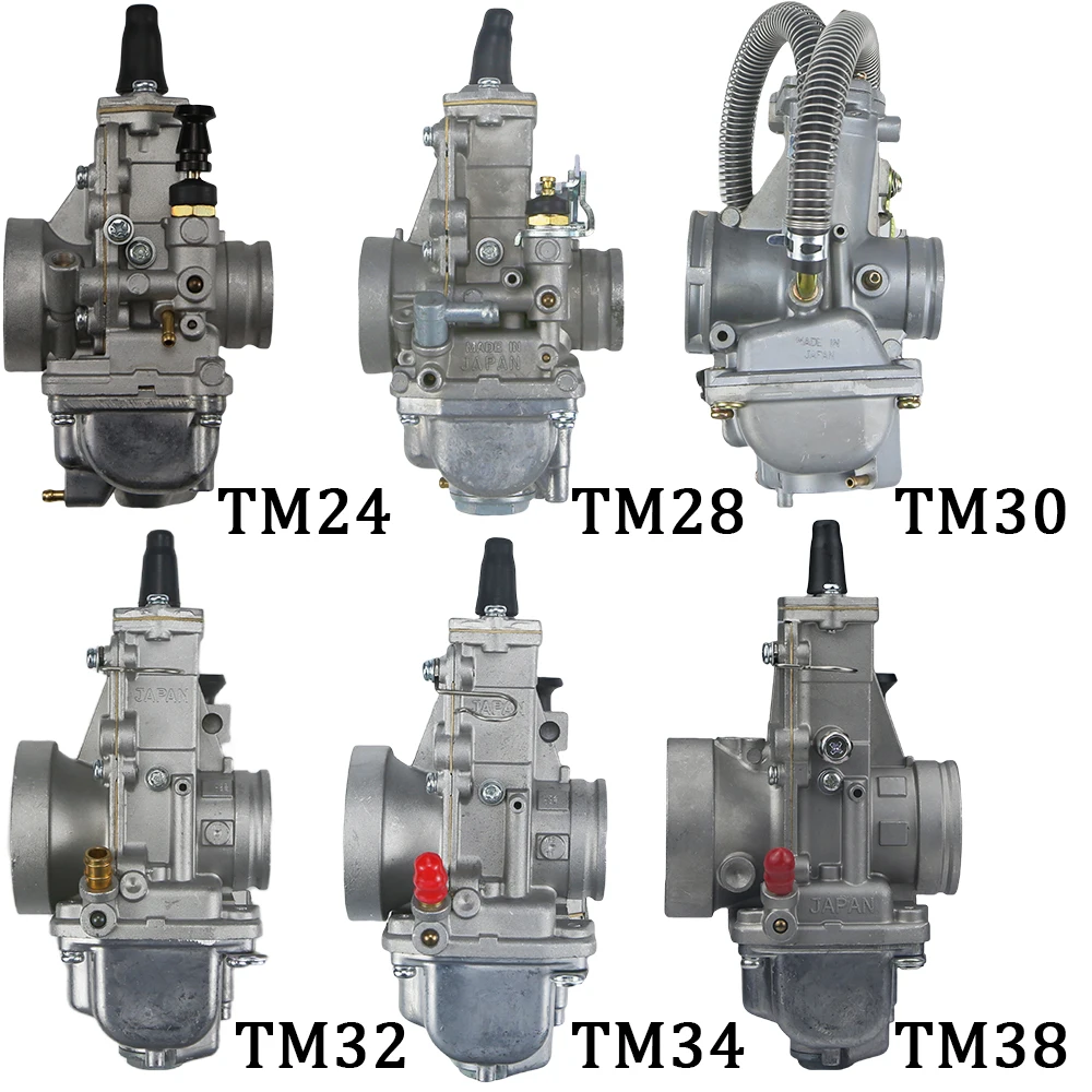ل Mikuni TM24 TM28 TM30 TM32 TM34 TM38mm دراجة نارية المكربن لهوندا CR250 كاواساكي KX125 KX150 CR250