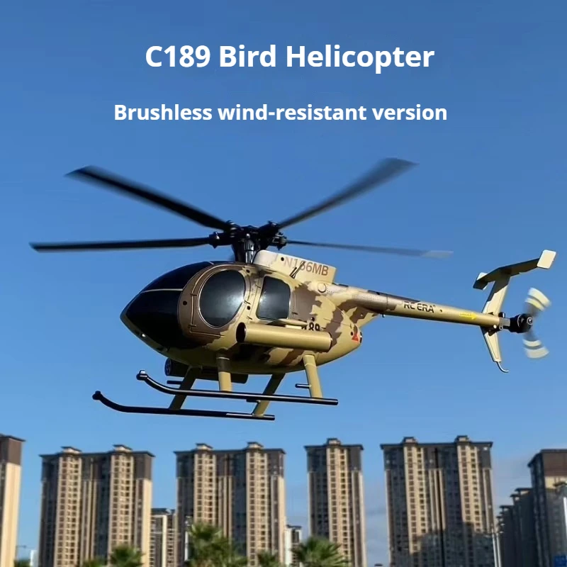 1:28 Rc Era Bird Rc Helicopter C189 Tusk Md500 Dual Brushless Remote Control Helicopter 6-axis Gyro Simulation Model Boy Toy