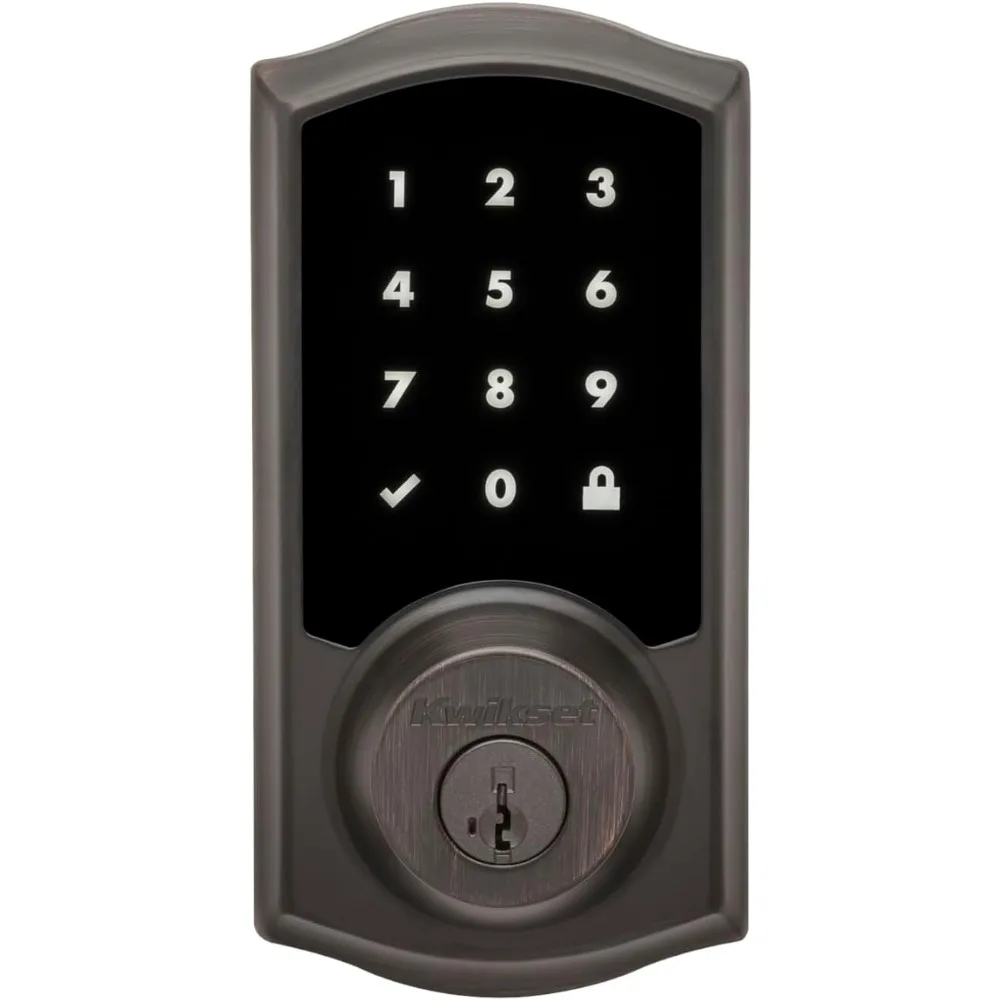 Cerradura inteligente SmartCode 916 Z-Wave, cerradura de puerta Compatible con anillo de entrada sin llave, cerrojo electrónico con pantalla táctil, SmartKey Re-Key Secu