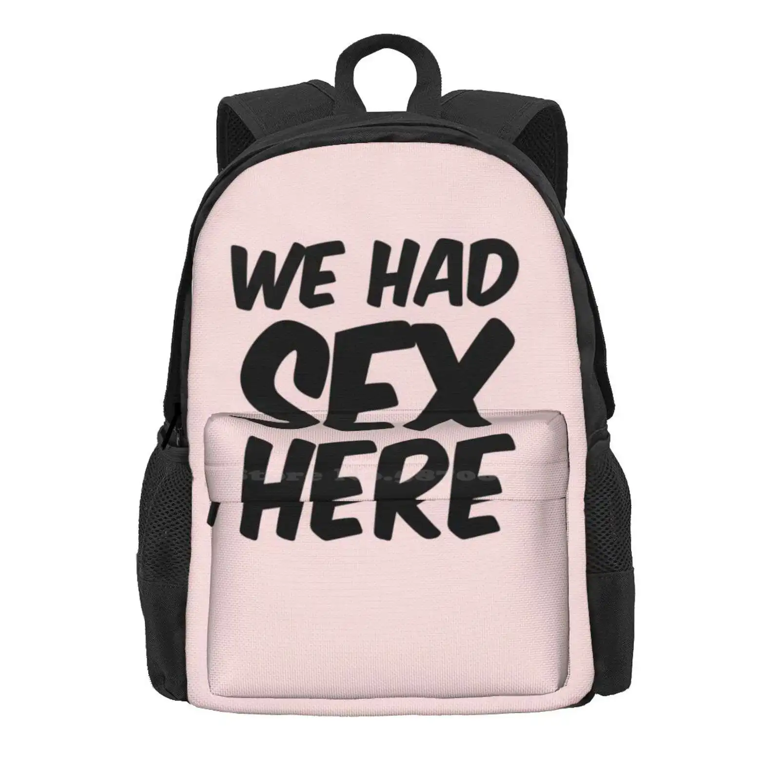 We Had Sex Here Pillow & Duvet Hot Sale Schoolbag Backpack Fashion Bags We Had Sex Here Funny Sexual Sexy Bedroom Living Room