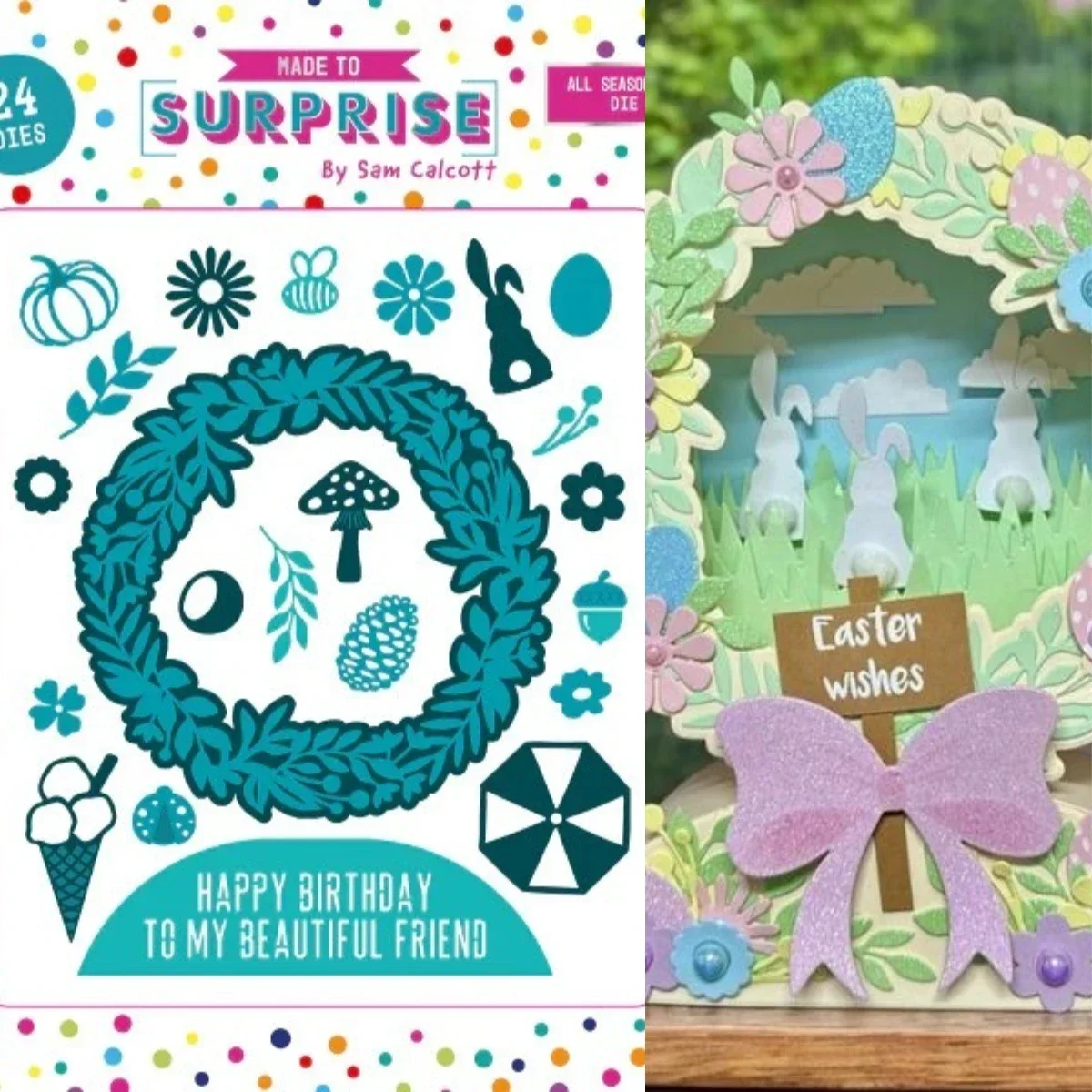 2026 July New Made To Surprise Die Metal Cut Dies and Clear Stamps Scrapbooking to Make Paper Engraving Frames Card Craft Set image 3