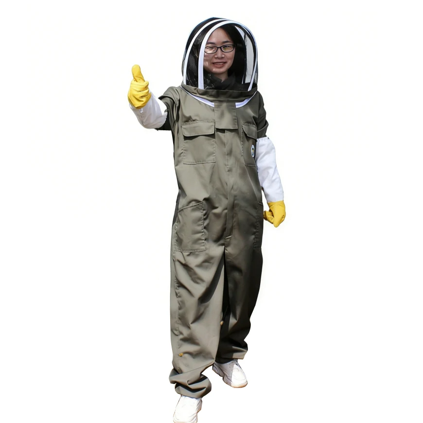 

full Set Professional Ventilated Full Body Beekeeping Bee Keeping Suit With Gloves Beekeeper Costume For Honey Harvesting