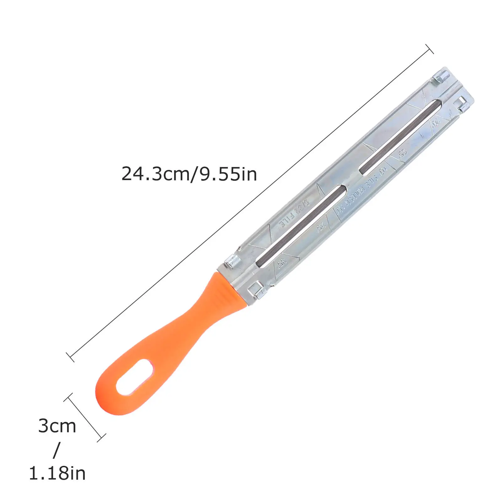 1Set Chainsaw Sharpener Files Kit Endurance Handle File Woodworking Rasp-Cut Chain Sharpener Kit Anti-Skid Grip Precision