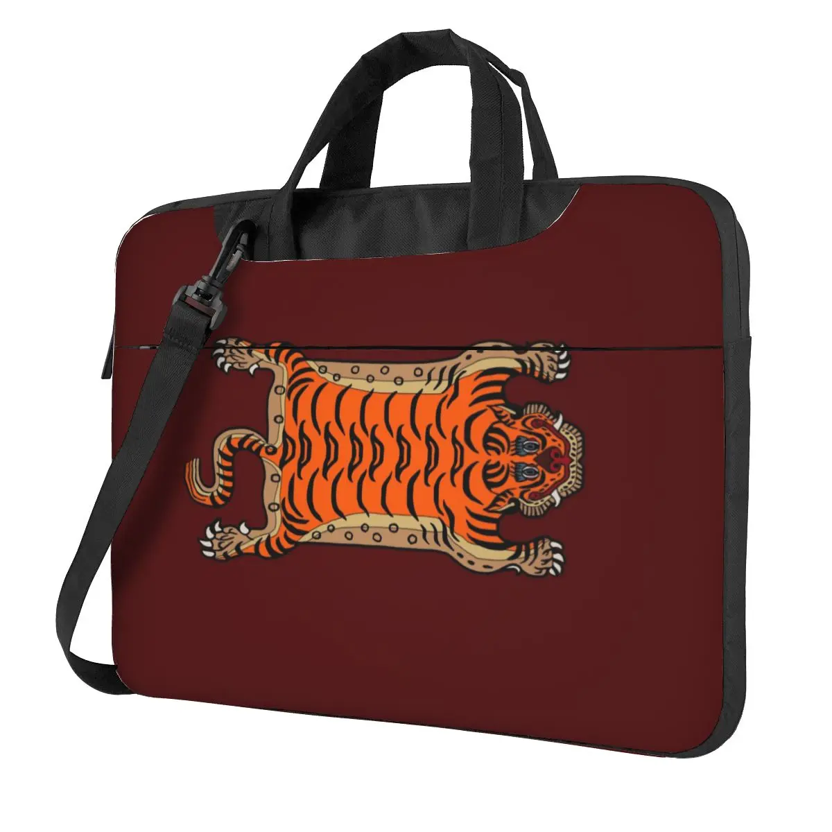 Tibetan Tiger Rug (9) Crossbody Laptop Bag Case Computer Bag 13 14 15.6 Inch Notebook Pouch for Macbook Pro Lenovo