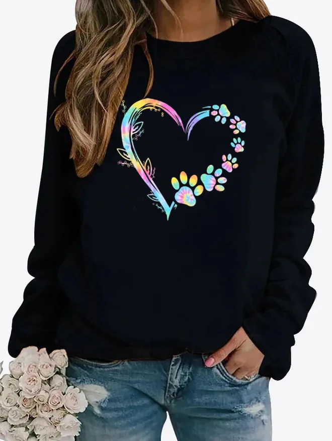 

2023 New Autumn and Winter Women's Zippered Long-sleeved Round Neck Casual Loose Sweatshirt Streetwear Women