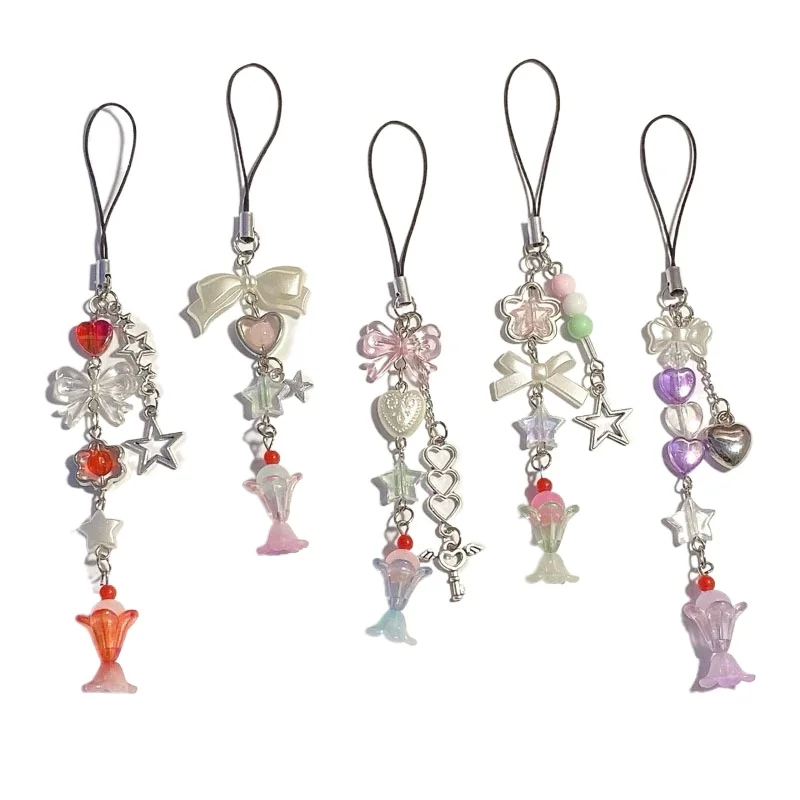 Bijoux de charme de téléphone de soda de crème glacée faits à la main