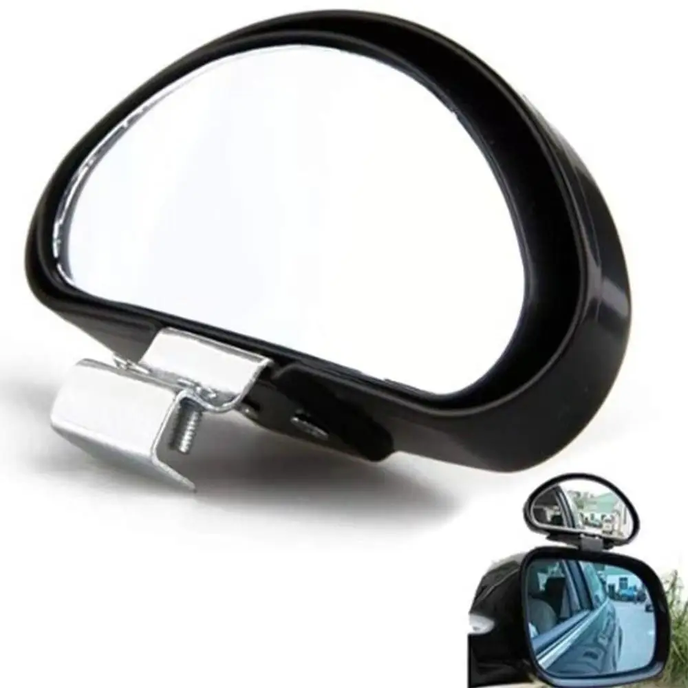 

2Pcs HD Glass Car Rear View Mirror 360 Degree Universal Reversing Auxiliary Mirror Safety Adjustable Blind Spot Convex Mirrors