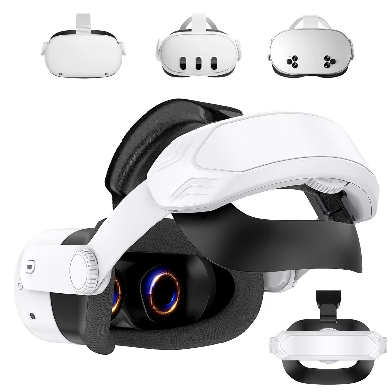 

Adjustable Headband Accessory for Meta for Quest 3/Quest 3S/Quest 2 Neutral Model Game Head-Mounted Device for VR Headsets