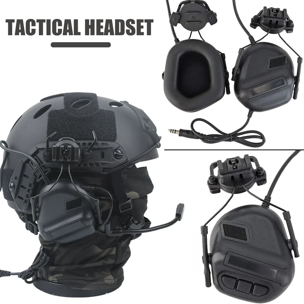 Tactical Headset Helmet NVG Model Set with Helmet Cover Flashlight Goggles Enhanced Protection Airsoft Fast Helmet for Hunting