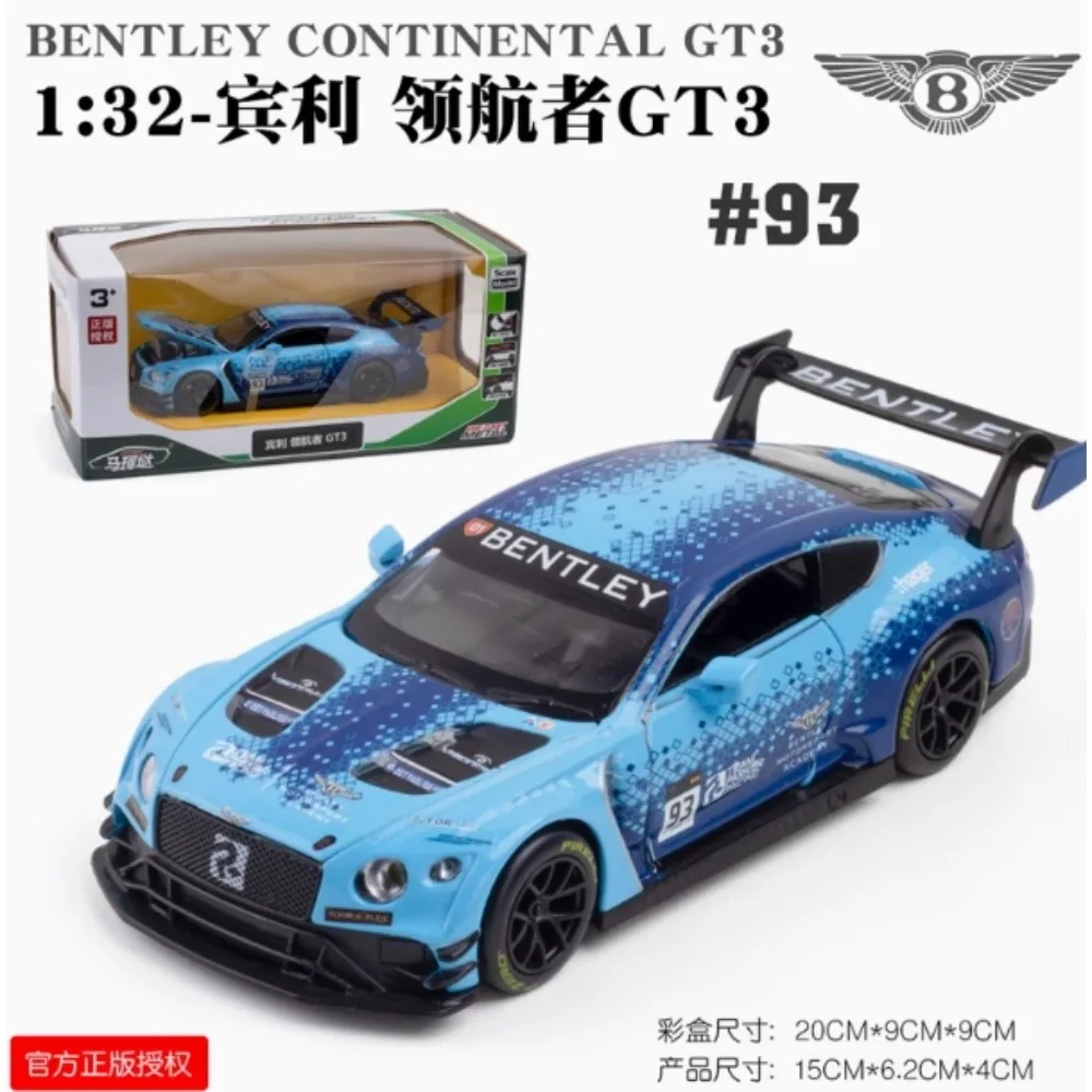 1:32 بنتلي كونتيننتال GT3 سيارة رياضية دييكاست سبيكة معدنية نموذج سيارة ضوء الصوت التراجع جمع الاطفال لعبة الهدايا A113