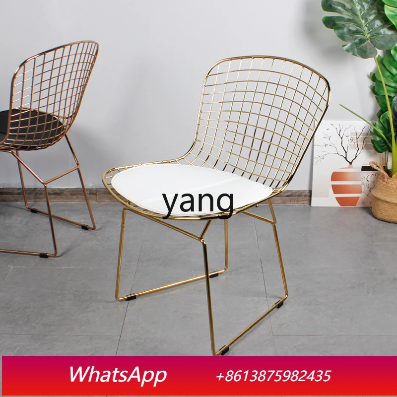 

LTT Iron Art Homestay Industrial Style Dining Chair Simple Medieval Chair Light Luxury