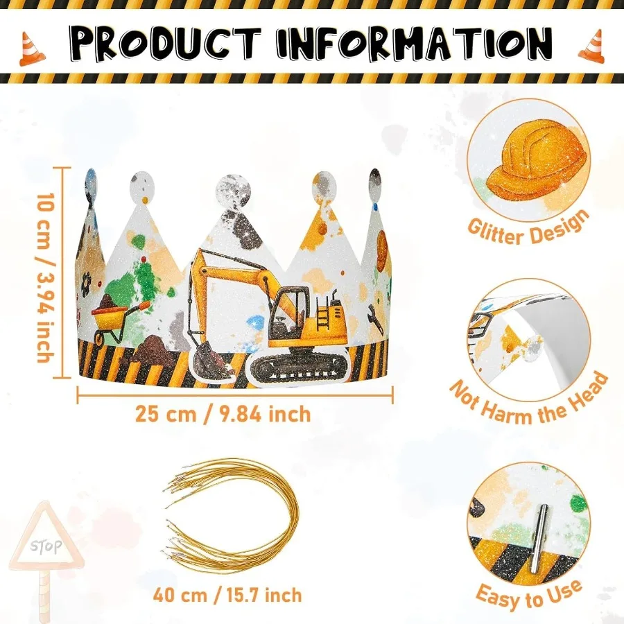 قبعات حفلات WERNNSAI لـ - 12 قطعة من لوازم حفلات أعياد الميلاد التيجان مع شريط مرن قبعات حفلات ورقية ملونة لـ