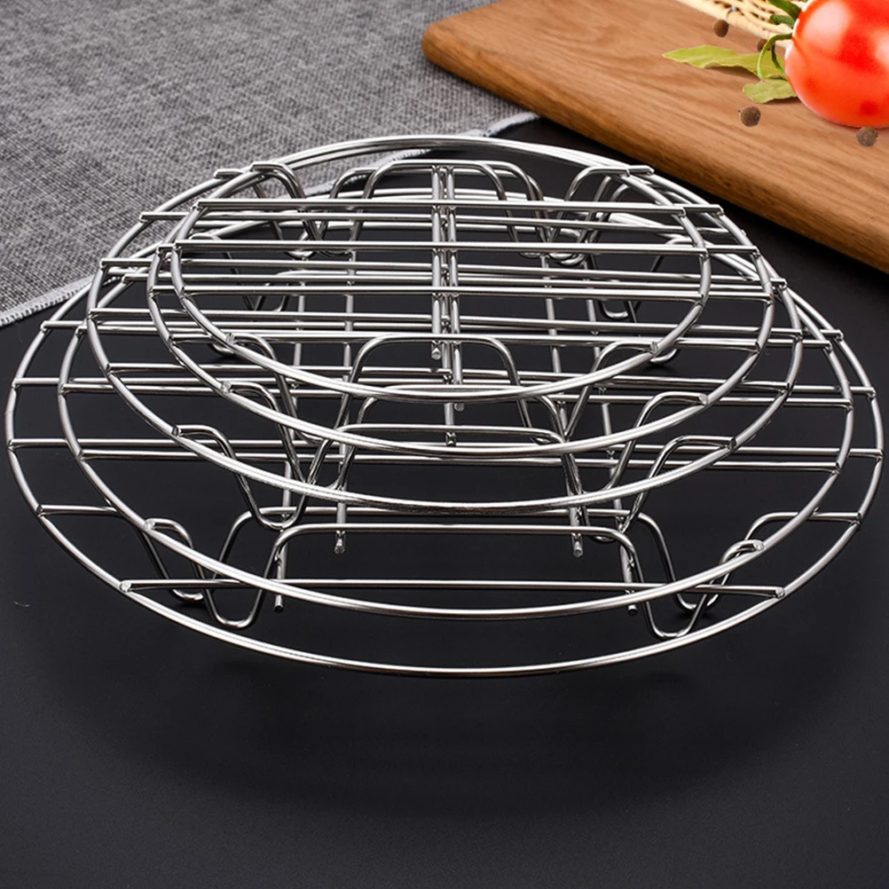 

Stainless Steel Steam Rack Cooling Racks for Cooking Baking Small Wire Cake Oven Biscuits Thick Wire Seamless Welding Rust Free