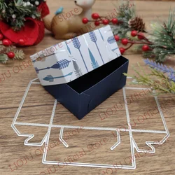 Caja de dulces para álbum de recortes, troqueles de corte de Metal para boda, álbum de bricolaje, carpeta de relieve, fabricante de tarjetas de papel, plantilla de plantillas, nuevo